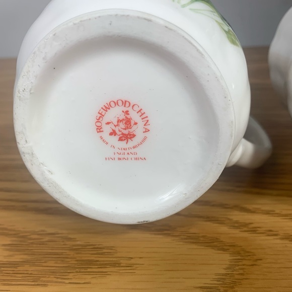 Rosewood Bone China Mugs Butterfly Collection Staffordshire England - Picture 14 of 14